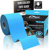 Physix Gear Sport Kinesiology Tape 2" x 16.5' Pro (Blue) 1 Pack