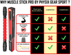 Muscle Roller Stick by Physix Gear Sport with Free Ebook (RED)