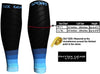 Calf Compression Sleeve for Men & Women (Black & Blue)