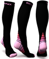 Compression Socks for Men & Women (Black & Pink)