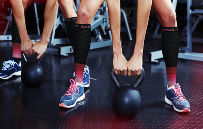 Calf Compression Sleeve for Men & Women (Black & Pink)