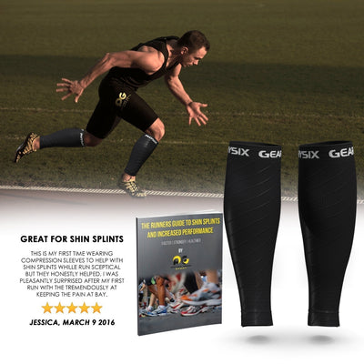 Calf Compression Sleeve for Men & Women (Black)