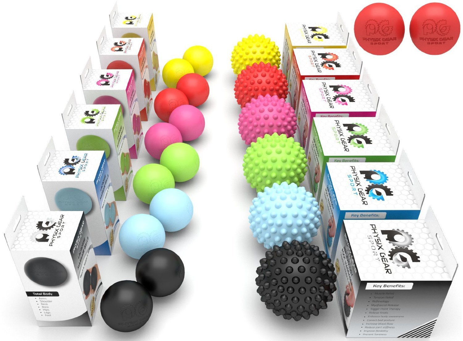 Buy Lacrosse Massage Balls Set, Physix Gear Sport