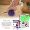 Premium Trigger Point Spiky Massage Balls - Medium Soft (PURPLE) 7cm