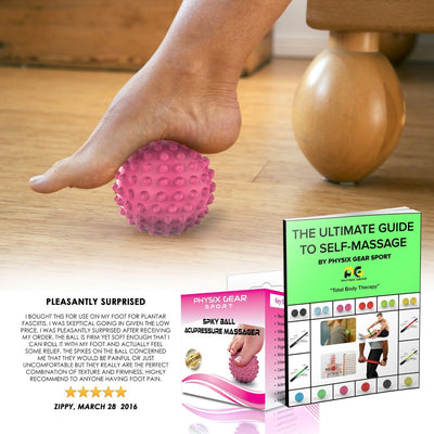 Premium Trigger Point Spiky Massage Balls - Xtra-Firm (PINK) 9cm