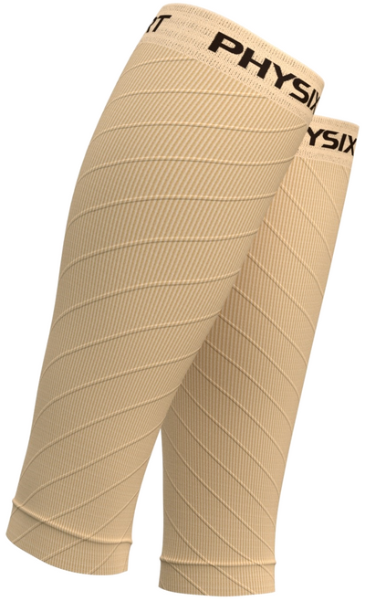 Calf Compression Sleeve for Men & Women (Beige)