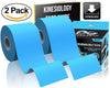 Physix Gear Sport Kinesiology Tape 2" x 16.5' Pro (Blue) 2 Pack