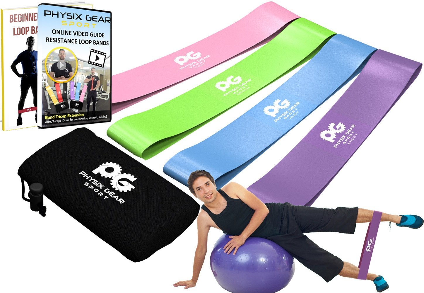 Set of 5 resistance bands Pure2Improve body shaper - Shoes - Crossfit -  Physical maintenance