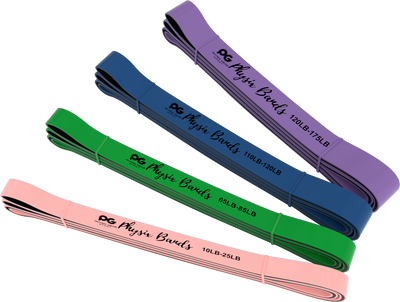 Physix Power Bands (Set of 4- Pink Blue Green Purple)