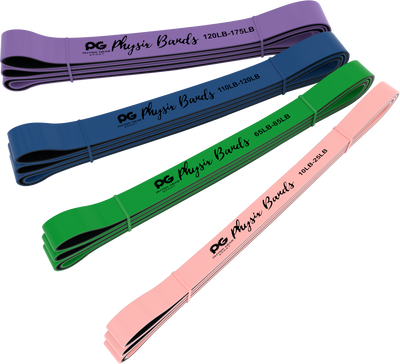 Physix Power Bands (Set of 4- Pink Blue Green Purple)