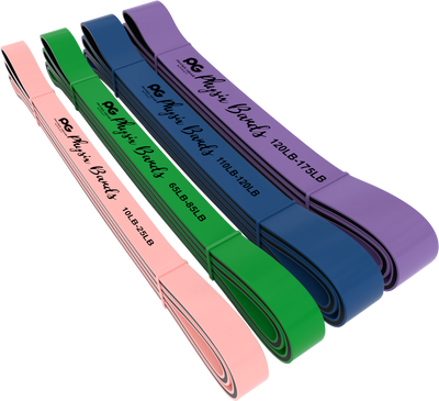 Physix Power Bands (Set of 4- Pink Blue Green Purple)