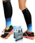 Calf Compression Sleeve for Men & Women (Black & Blue)