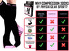 Compression Socks for Men & Women (Black & Pink)