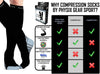 Compression Socks for Men & Women (Black & Grey)