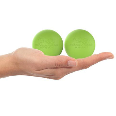 Lacrosse Massage Balls by Physix Gear Sport (2 Pack) Green