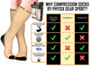 Compression Socks for Men & Women (Beige)