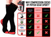 Compression Socks for Men & Women (Black & Red)