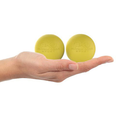 Lacrosse Massage Balls by Physix Gear Sport (2 Pack) Yellow