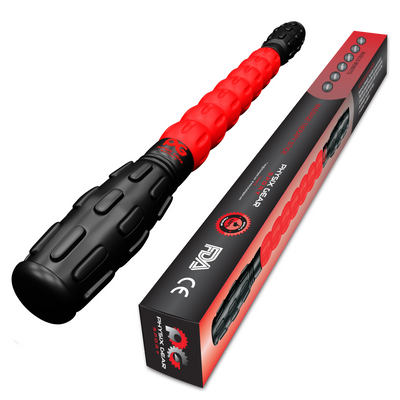 Muscle Roller Stick by Physix Gear Sport with Free Ebook (RED)